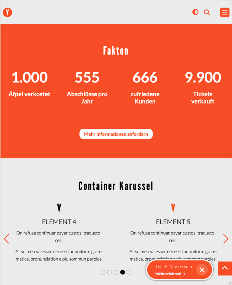 TYPO3 Basis-Template